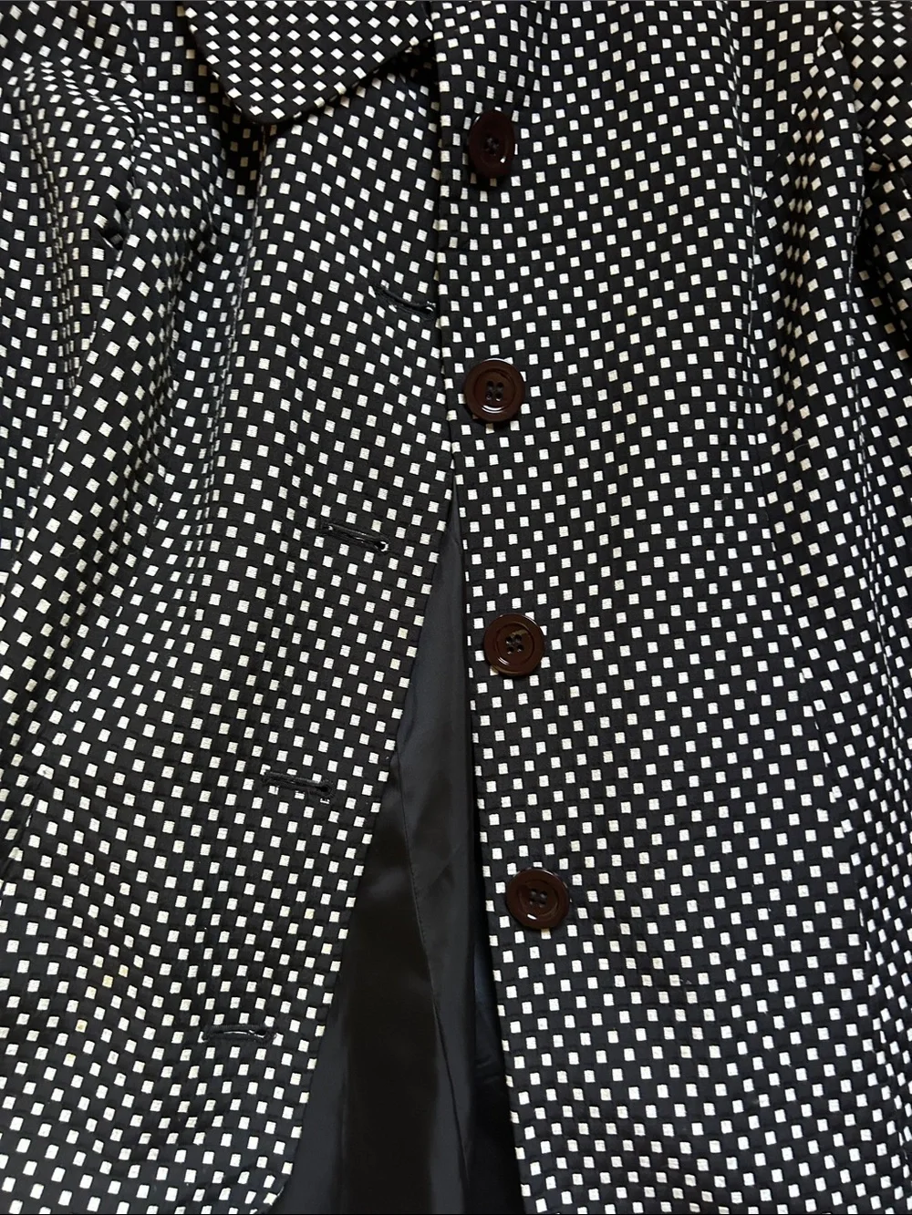 Ann Taylor Black & White Overcoat